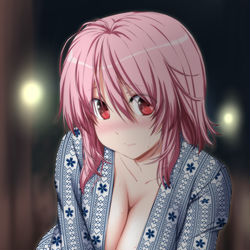 This is a pixiv picture whose title is 幽々子様と一緒に温泉旅行.