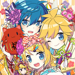 This is a pixiv picture whose title is あけまして.