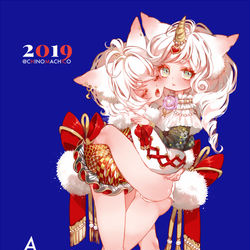 This is a pixiv picture whose title is 2019.