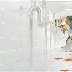 This is a pixiv picture whose title is 紅と白.