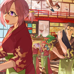 This is a pixiv picture whose title is ようこそ閻魔亭.