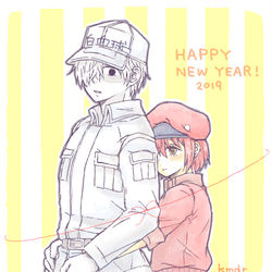 This is a pixiv picture whose title is あまえたい赤白さん.