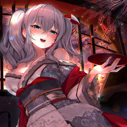 This is a pixiv picture whose title is ほろ酔い鹿島.