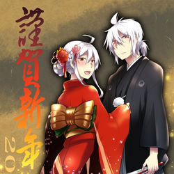 This is a pixiv picture whose title is 謹賀新年2019.