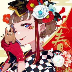 This is a pixiv picture whose title is 2019.