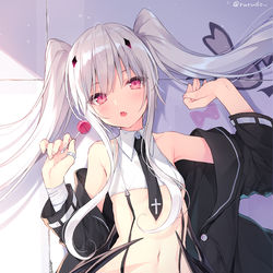 This is a pixiv picture whose title is 天使警察(😈).