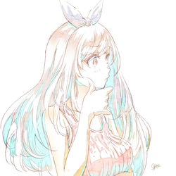 This is a pixiv picture whose title is はぶてる.