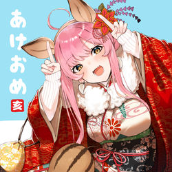 This is a pixiv picture whose title is 祝・２０１９.