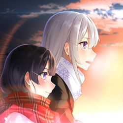 This is a pixiv picture whose title is かえみと.