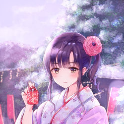This is a pixiv picture whose title is 謹賀新年.