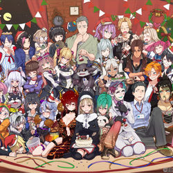 This is a pixiv picture whose title is にじさんじSEEDｓクリスマスグッズ用イラスト.