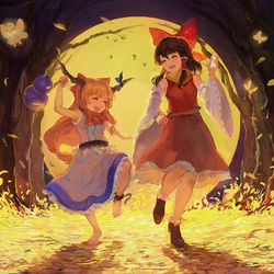 This is a pixiv picture whose title is 愛き夜道.
