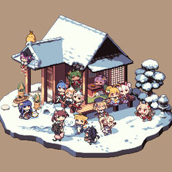 This is a pixiv picture whose title is 謹賀新年.