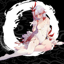 This is a pixiv picture whose title is 啊…….