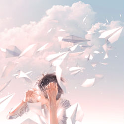 This is a pixiv picture whose title is open your eyes.