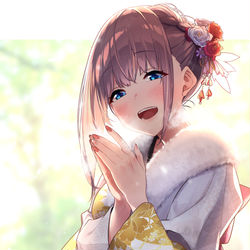 This is a pixiv picture whose title is 寒いね.