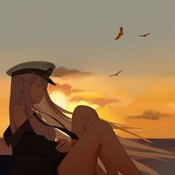 This is a pixiv picture whose title is al tramonto.
