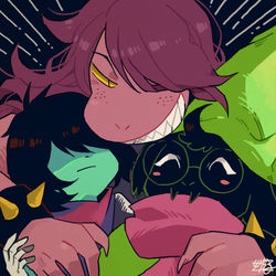 This is a pixiv picture whose title is デルタルーン　絵と漫画つめ.
