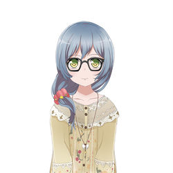 This is a pixiv picture whose title is 朝日六花ガルパ風モデル修正版(動画はキャプションから).
