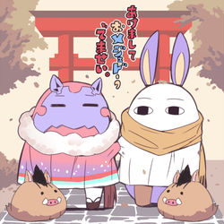 This is a pixiv picture whose title is あけましておメジェドうございます。.