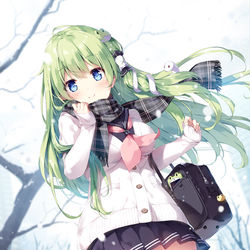 This is a pixiv picture whose title is 「東風谷早苗」フルグラフィックジップパーカー受注生産.