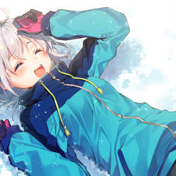 This is a pixiv picture whose title is ❅.