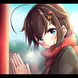 This is a pixiv picture whose title is 時雨と初詣.