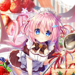 This is a pixiv picture whose title is イチゴの日.