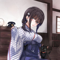 This is a pixiv picture whose title is 大正ハイカラ娘.