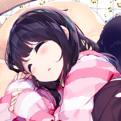 This is a pixiv picture whose title is 添い寝.