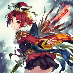 This is a pixiv picture whose title is 紅閻魔.