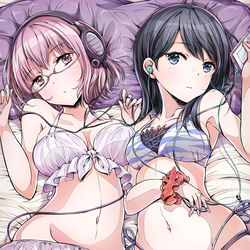 This is a pixiv picture whose title is 新条アカネと宝多六花.