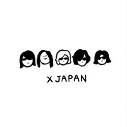 This is a pixiv picture whose title is なんとなく X JAPAN.
