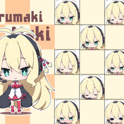 This is a pixiv picture whose title is ■マキさんSD立ち絵素材（223種）■.