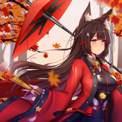 This is a pixiv picture whose title is 秋枫.