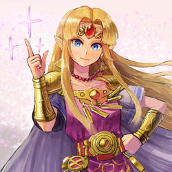 This is a pixiv picture whose title is ゼルダ姫.