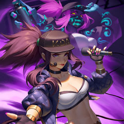 This is a pixiv picture whose title is KDA阿卡丽.