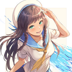 This is a pixiv picture whose title is 海辺少女.