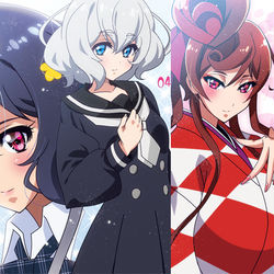 This is a pixiv picture whose title is ３号、４号、５号.