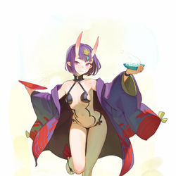 This is a pixiv picture whose title is 酒呑童子.