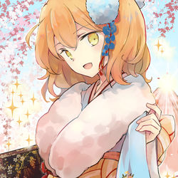 This is a pixiv picture whose title is 晴れの新年.