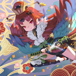 This is a pixiv picture whose title is 紅閻魔.