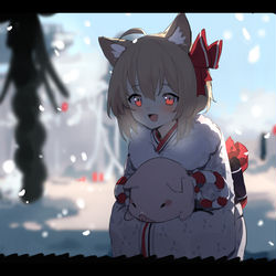 This is a pixiv picture whose title is ルーミア.