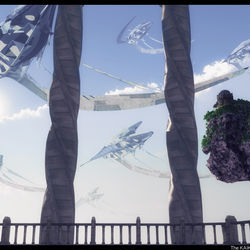 This is a pixiv picture whose title is 新天地へ.