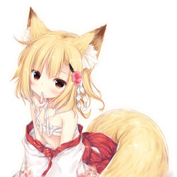 This is a pixiv picture whose title is 謹賀新年2019巫女狐さん.