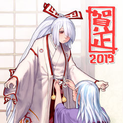 This is a pixiv picture whose title is 2019年あけおめ.