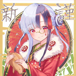 This is a pixiv picture whose title is 年賀絵.