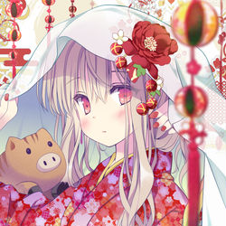 This is a pixiv picture whose title is 明けまして2019.