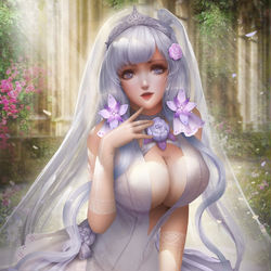 This is a pixiv picture whose title is Illustrious.