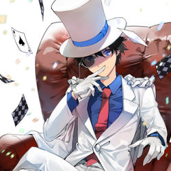 This is a pixiv picture whose title is 怪盗キッド.